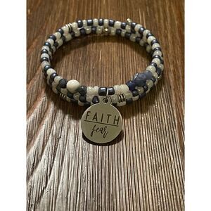 Handmade Beaded Wrap Bracelet for Her/ Religious Bracelet/ Seed Bead Bracelet